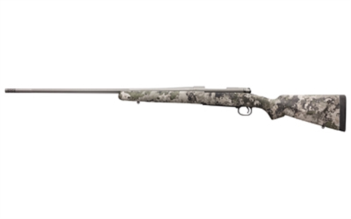 Picture of Winchester Repeating Arms Model 70 Extreme, Bolt Action Rifle, 7MM Remington Magnum, 26" Sporter Contour Barrel, Muzzle Brake, Cerakote Finish, Tungsten, True Timber VSX Camo Stock, Synthetic, 3 Rounds, Right Hand 535244230