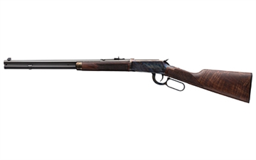 Picture of Winchester Repeating Arms M94 Deluxe Short Rifle, Lever Action Rifle, 30-30 Winchester, 20" Round Barrel, Color Case Hardened Finish, Blued Barrel, Marbles Front Sight with Semi Buckhorn Rear, 7 Rounds 534284114
