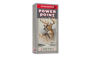 Picture of Winchester Ammunition POWER-POINT, 300 Blackout, 150 Grain, Power Point Bullet, 20 Round Box X300BLK