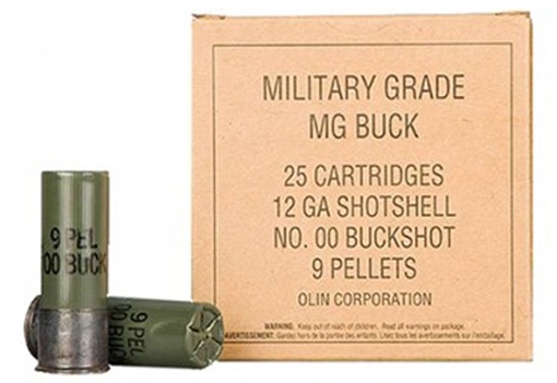 Picture of Winchester Winchester Military Grade Load 12 ga. 2.75 in. 9 Pellet Buckshot 00 25 rd. Q1544VP