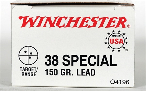 Picture of Winchester Ammo USA 38Special 150gr Lead Round Nose 20 Per Box/10 Case Q4196