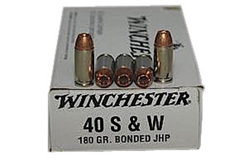 Picture of Winchester NATO Handgun Ammunition .40 S&W 180 gr BJHP 985 fps 50/ct Q4369