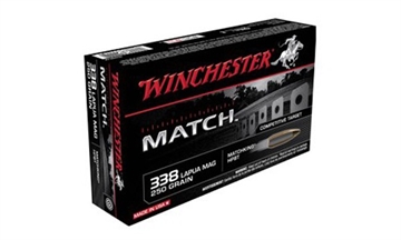 Picture of Winchester Ammo Match 338LapuaMag 250gr Sierra MatchKing BTHP 20 Per Box/10 Case S338LM