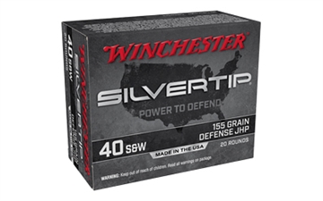 Picture of Winchester Ammo Silvertip 40S&W 155gr Silvertip Jacket Hollow Point 20 Per Box/10 Case W40SWST