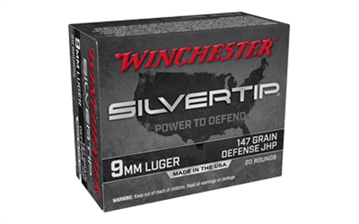 Picture of Winchester Ammo Silvertip 9mmLuger 147gr Silvertip Jacket Hollow Point 20 Per Box/10 Case W9MMST2