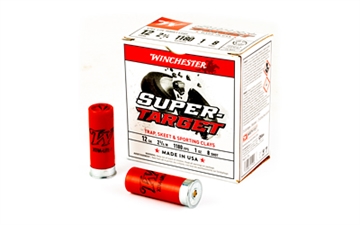 Picture of WINCHESTER SUPER TARGET LIGHT AMO 12GA 2 3/4IN #8 1 OZ 2 3/4DRAM 1180FPS 25RD (10 BOX CASE) TRGTL128
