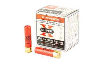 Picture of Winchester Ammo Super X Heavy Game Load High Brass 28Gauge 2.75" 3/4oz 6Shot 25 Per Box/10 Case X286