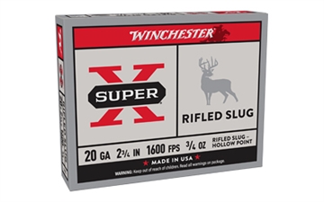 Picture of Winchester Winchester Super-X Rifled Slug Hollow Point 20 ga. 2.75 in. 3/4 oz. Rifled Slug 5 rd. X20RSM5
