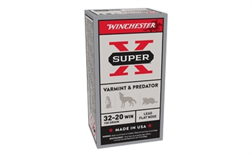 Picture of Winchester Ammunition Super-X, 32-20 Win, 100 Grain, Lead Flat Nose, 50 Round Box X32201 020892200975