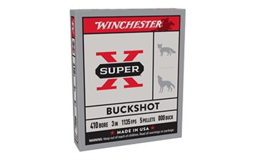 Picture of Winchester Ammo Super X 410Gauge 3" 5Pellets 000Buck Shot 5 Per Box/50 Case XB413