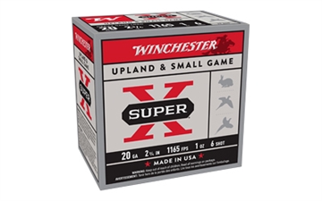Picture of Winchester Ammunition Super-X, 20 Gauge, 2.75", Heavy Game Load, #6, 1 oz., Shotshell, 25 Round Box XU20H6