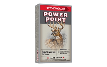 Picture of Winchester Super-X Power Point Rifle Ammunition 8mm Mauser 170 gr. PSP 2360 fps 20/ct X8MM