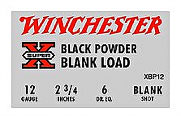 Picture of WINCHESTER 12 GA 2-3/4" SUPER-X BLANK – SMOKE & NOISE 25 RD/BX 10 BX/CS XBP12W