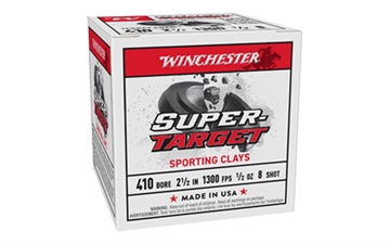 Picture of Winchester Winchester Super Target Shotshell 410 ga. 2 1/2 in. 1/2 oz. 8 Shot 25 rd. TRGTS418