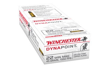 Picture of Winchester Ammo USA Dynapoint 22WMR 45gr Copper Plated Hollow Point 50 Per Box/40 Case USA22M