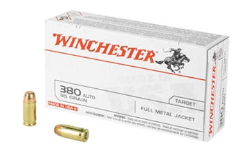 Picture of Winchester Ammunition USA, 380ACP, 95 Grain, Full Metal Jacket, 50 Round Box Q4206