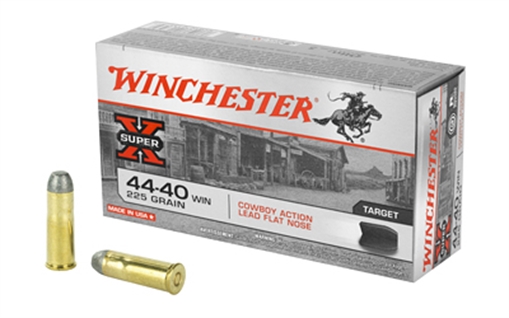 Picture of Winchester Ammo Super X Cowboy Action 44-40Win 225gr Lead Flat Nose 50 Per Box/10 Case USA4440CB