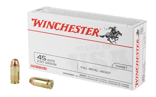 Picture of Winchester Ammunition USA, 45ACP, 230 Grain, Full Metal Jacket, 50 Round Box Q4170