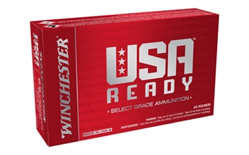 Picture of Winchester Ammunition USA READY, 6.5 Creedmoor, 140 Grain, Full Metal Jacket Open Tip Bullet, 20 Round Box RED65140