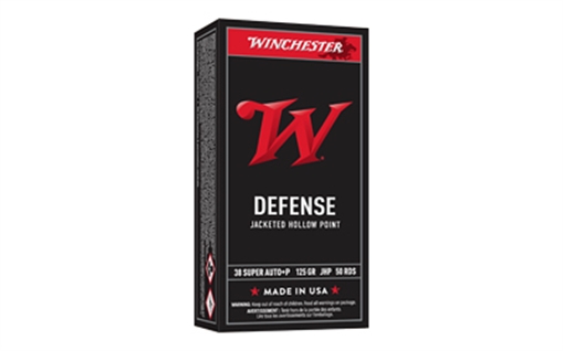 Picture of Winchester Ammunition USA WHITE BOX, 38 Super, 125 Grain, Jacketed Hollow Point Bullet, 50 Round Box USA38AJHP