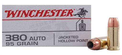 Picture of Winchester Ammo USA 380ACP 95gr Jacketed Hollow Point 50 Per Box/10 Case USA380JHP