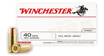 Picture of Winchester USA Handgun Ammunition .40 S&W 165 gr. FMJ 1060 fps 50/ct USA40SW