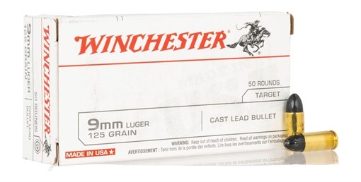 Picture of WIN USA9MM125 9MM USA TARGET CLB 125GR   50/10