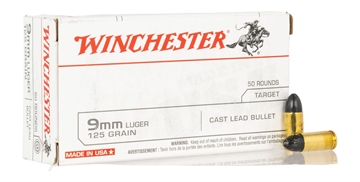 Picture of WIN USA9MM125 9MM USA TARGET CLB 125GR   50/10