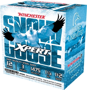 Picture of Winchester Ammo Xpert Snow Goose High Velocity 12Gauge 3" 1 1/4oz 1/2Shot 25 Per Box/10 Case WXS12312