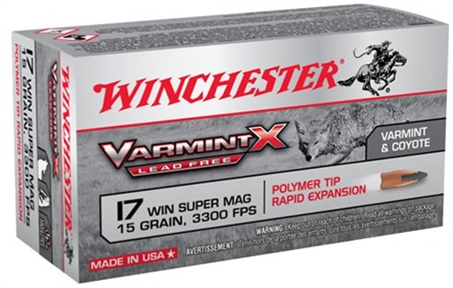 Picture of Winchester 17 WSM 15GR POLYMER TIP RAPID EXPANSION 50/BOX X17W15PLF