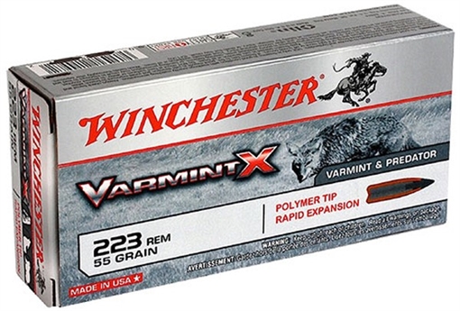 Picture of Winchester Varmint X Rifle Ammunition .223 Rem 55 gr. PT 3240 fps 20/ct X223P