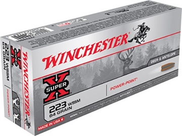 Picture of Winchester Winchester Super-X Rifle Ammo 223 WSSM 64 gr. Power-Point 20 rd. X223WSS1