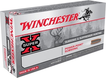 Picture of Winchester Super-X Subsonic Rifle Ammunition .308 WIN 185 gr. HP 1060 fps 20/ct WNX308SUBX