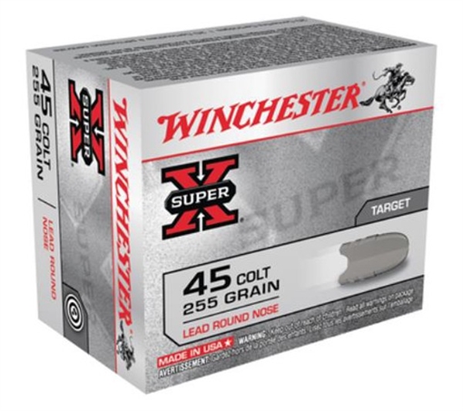 Picture of Winchester Super-X Pistol Ammo 45 Colt 255 gr. Lead Round Nose 20 X45CP2