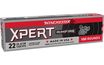 Picture of Winchester Ammo Xpert Rimfire 22LR 42gr Copper Hollow Point 100 Per Box/20 Case XPERT22X