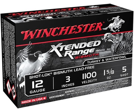 Picture of WINCHESTER 12 GA 3" #5 XTENDED RANGE SHOT-LOK BISMUTH 1-5/8 OZ 10 RD/BX 10 BX/CS XRB1235