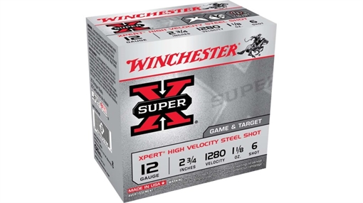 Picture of Winchester Winchester Super-X Xpert Hi-Velocity Steel 12 ga. 2.75 in. 1 1/8 oz. 6.5 Shot 25 rd. WE12GTH65