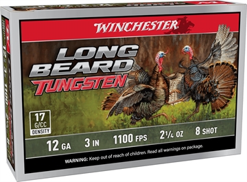 Picture of WINCHESTER 12 GA 3"  #8 LONG BEARD TS17 2-1/4 OZ 5RD/BX 10BX/CS LBT1238