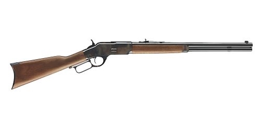 Picture of Winchester Repeating Arms Model 1873 Short Rifle Full Size 44-40 Win 10+1 20" Brushed Polish Blued Steel Barrel, Color Case Hardened Steel Receiver, Grade III/IV Walnut Straight Grip Stock 534202140