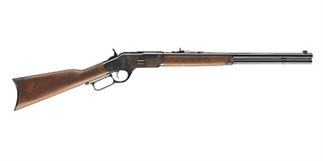 Picture of Winchester Repeating Arms Model 1873 Short Rifle Full Size 44-40 Win 10+1 20" Brushed Polish Blued Steel Barrel, Color Case Hardened Steel Receiver, Grade III/IV Walnut Straight Grip Stock 534202140