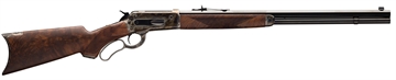 Picture of Winchester Repeating Arms Model 1886 Deluxe 45-90 Win 8+1 24" Brushed Polish Blued Octagon Barrel, Color Case Hardened Drilled & Tapped Steel Receiver, Satin Walnut Fixed w/Pistol Grip Stock 534227171