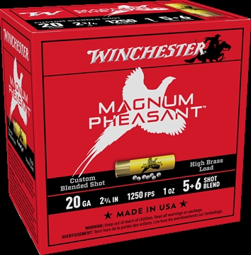 Picture of WINCHESTER 20 GA 2-3/4" 5 & 6 MAGNUM PHEASANT 1 OZ 25RD/BX 10BX/CS MP2056 020892030329
