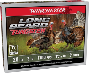 Picture of WINCHESTER 20 GA 3" #9 LONG BEARD TS17 1-9/16 OZ 5RD/BX 10BX/CS LBT2039