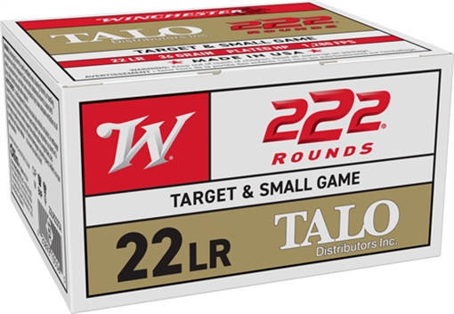 Picture of Winchester Ammunition Rimfire, 22 LR, 36Gr, Plated HollowPoint, 222, 2220 22LR222TA