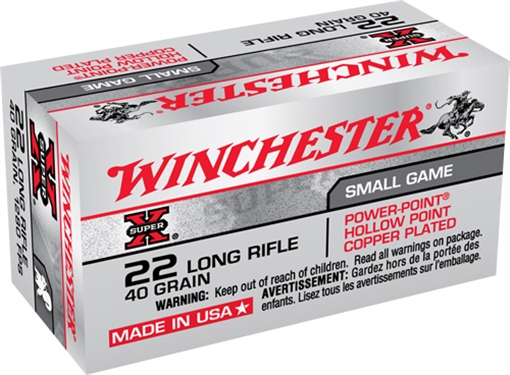 Picture of WINCHESTER 22LR 40GR LEAD-HP 2220RD CASE LOT X22LRPPB