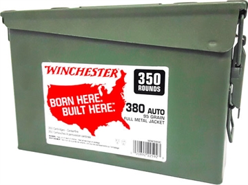 Picture of WINCHESTER 38 0ACP 95GR FMJ-RN CASE OF (2) 300RD CANS WW380C