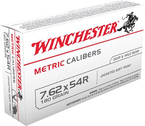 Picture of WINCHESTER 7.62X54R 180 SP 20 RD/BX 10 BX/CS MC54RSP