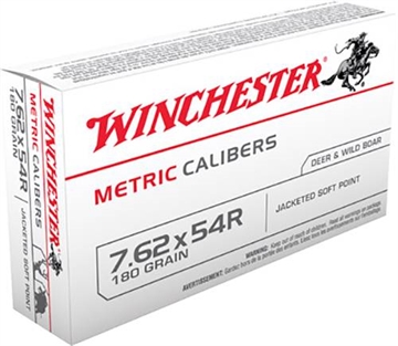 Picture of WINCHESTER 7.62X54R 180 SP 20 RD/BX 10 BX/CS MC54RSP
