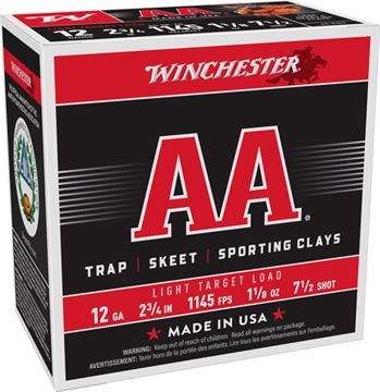 Picture of WINCHESTER AA 12GA 2.75" 1-1/8OZ #7.5 1145FPS 250R CASE AA127