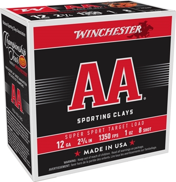 Picture of WINCHESTER AA 12GA 2.75" 1OZ #8 1350FPS 250RD CASE LOT AASCL128